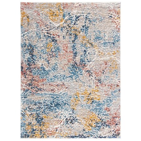 Safavieh 4 x 6 ft. Madison 400 Contemporary Rectangle Rug, Grey & Orange MAD494F-4